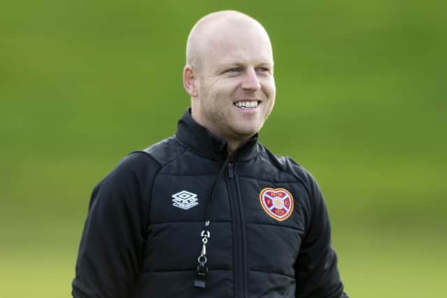 Steven Naismith was sent off at Ferguson Park on Wednesday. Picture: Mark Scates / SNS Group.