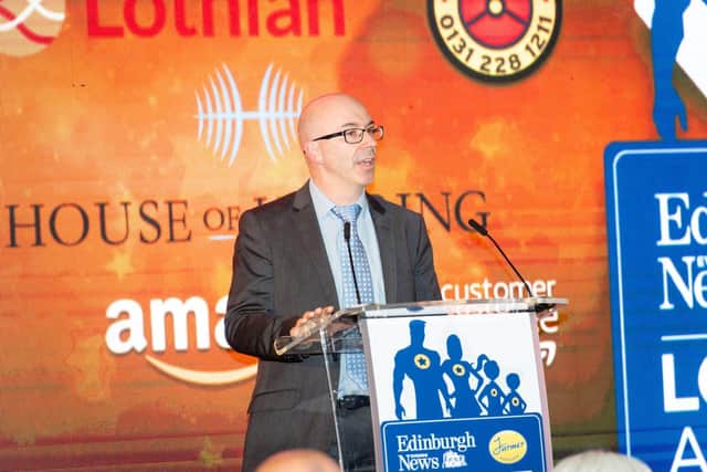 Editor at the Edinburgh Evening News Euan McGrory at the Local Hero Awards 2019.