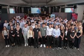 The recruits will be spread across the firm's offices in Scotland plus Newcastle, and include interns, school leavers, and graduates. Picture: Ross Johnston/Newsline Media.