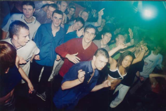 Clubbers at The Arches in the 1990s.