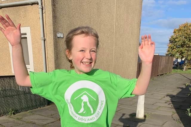 Schoolgirl Evie Scott was delighted to have finished her first 10k in good time.