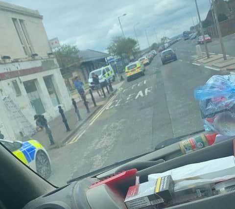 Police have sealed off an area of Portobello Promenade. Picture: Dean Rutherford