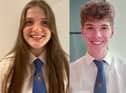 Newbattle High pupils Evie Oswald,  Antoine Guinebault were among the Midlothian pupils receiving their exam results today.