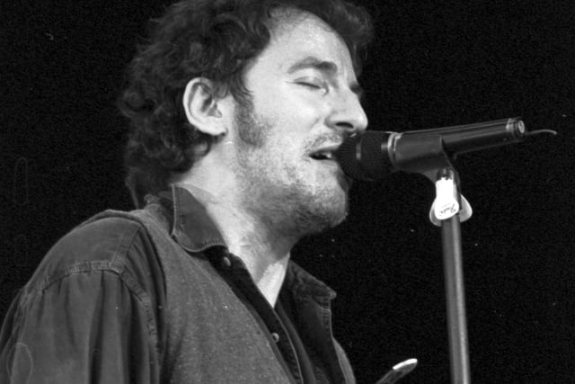 Bruce Springsteen at the SECC in Glasgow, April 1993.