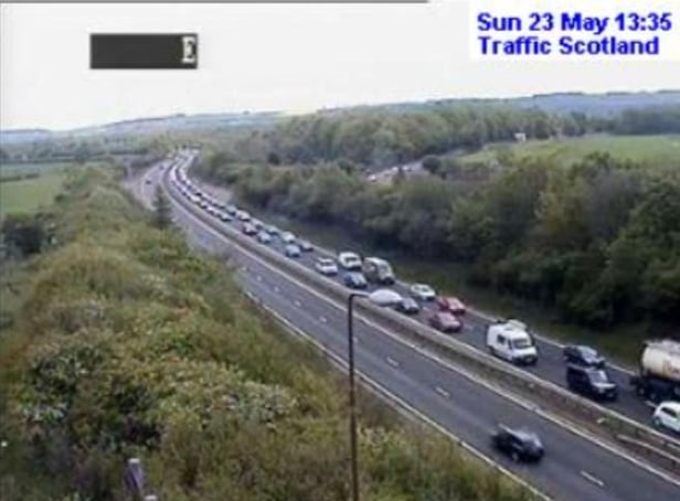 There has been a break down on the A720 near Lasswade. Picture: Traffic Scotland