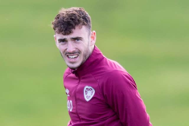 Hearts fans curious at Andy Irving's absence. Picture: SNS