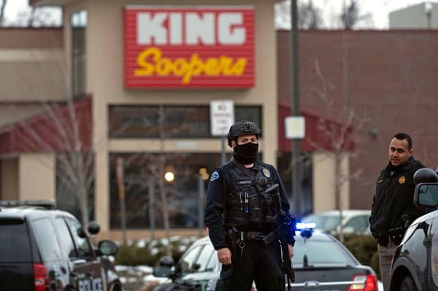 The attack took place at a branch of King Soopers, a US supermarket headquartered in Colorado (Photo: JASON CONNOLLY/AFP via Getty Images)