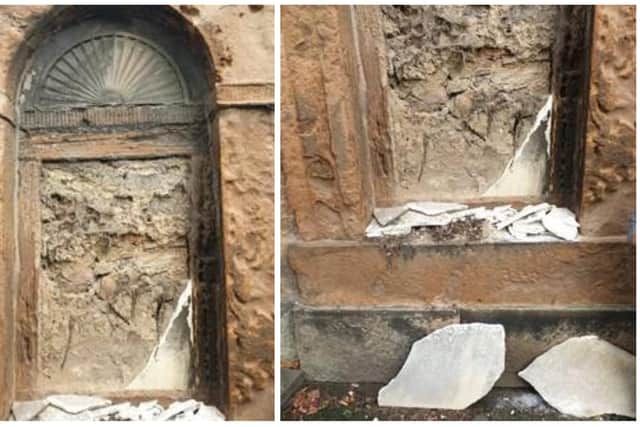 Police Scotland is appealing for information following the vandalism of a headstone and theft in Edinburgh.