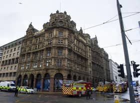 Jenners fire: Police confirm that officer was taken to hospital after the emergency incident at the historic building