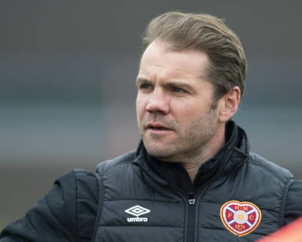 Robbie Neilson has identified room for improvement at Hearts after a poor first half against Tranmere Rovers. Picture: Mark Scates / SNS