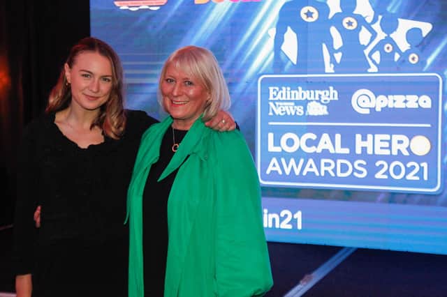 Left, Fundraiser of the Year Olivia Strong, with her mum, Laura.