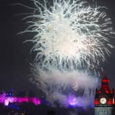 Edinburgh's Hogmanay December 31st 2023 going into 2024 Fireworks at Edinburgh Castle