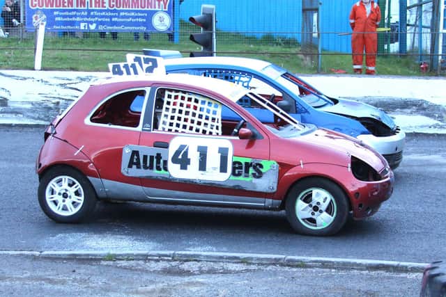 Aidan Galloway from Gorebridge, pictured in his prostock basic car.