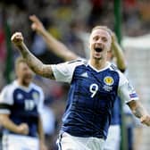 2018 FIFA World Cup Russia Qualifier. Scotland v England. Second goal for Scotland, Leigh Griffiths 9 direct from a freekick.