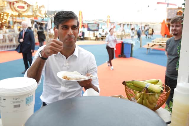 Rishi Sunak, seen at the London Wonderground comedy and music festival, is seen as a contender to replace Boris Johnson (Picture: Peter Nicholls/WPA pool/Getty Images)