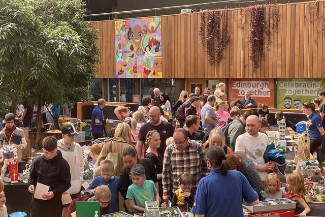 Hundreds flocked to Edinburgh's Potterrow Dome on Saturday to see LEGO models created by talented people from across Scotland.