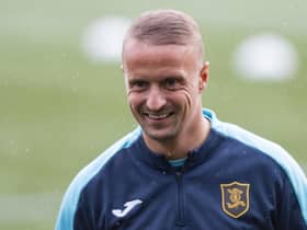 Leigh Griffiths has trained on and off with Livingston this season to keep his fitness up. Picture: Mark Scates / SNS