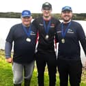 Top three in Celtic Cup (l-r) Barry Young, Matthew Powell and James Dornom
