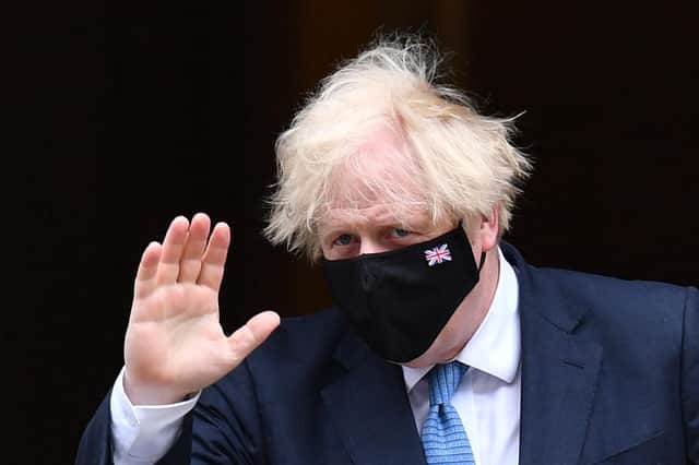 Boris Johnson leaves Downing Street to take part in Prime Minister's Questions