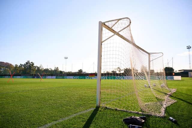 The match took place at the Marbella Football Center in the Spanish south coast. Picture: Getty