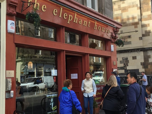 JK Rowling wrote Harry Potter in The Elephant House cafe on George IV Bridge. Fans flock to the cafe that many see as the 'birthplace' of Harry Potter.