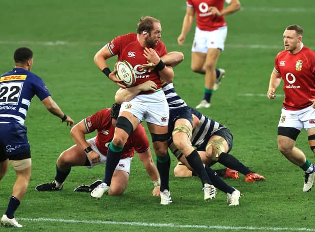 Alun Wyn Jones made a winning return for the British & Irish Lions after his speedy recovery from a dislocated shoulder. Picture: David Rogers/Getty Images