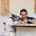 The Slavic forest spirit  known as Leshy  is depicted by Fine Art student Yury Aleksanyan using found objects to create card-playing forest figures, evoking the spirit of the ancient woodlands