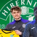 Tom Carter, left, and João Baldé have joined Hibs with a view to strengthening the club's development team