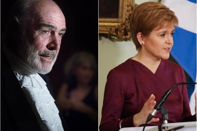 Nicola Sturgeon has paid tribute to Sir Sean Connery following the actor's death.