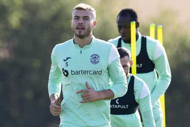 Ryan Porteous back in training for Hibs after his impressive Scotland debut. Picture: Paul Devlin / SNS
