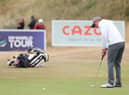 Grant Forrest putts on the  ninth green on day two of the Cazoo Classic at Hillside. Picture: Warren Little/Getty Images.
