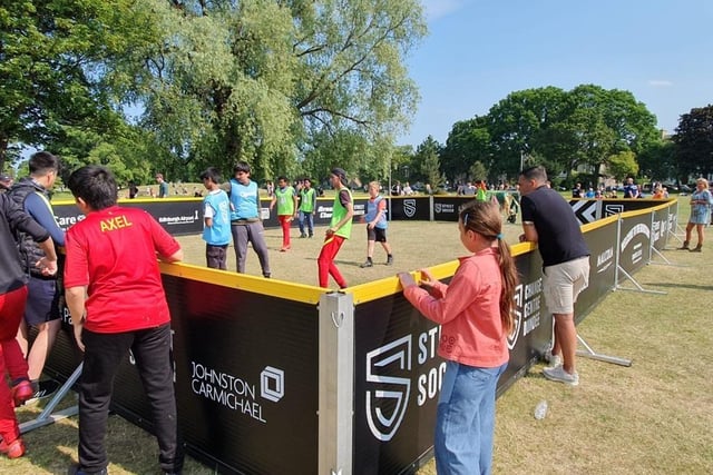 From 12pm until 4pm, Street Soccer held kickabout and training sessions at the Gala Day.