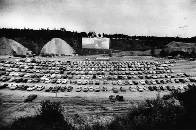 Drive-in cinemas have long been popular all around the world - here in 1961, 550 cars watch the film on the opening night of the first drive-in cinema in Scandinavia, situated outside Copenhagen.  (Photo by Keystone/Getty Images)