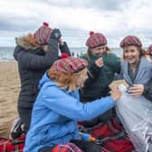 Nicola Sturgeon joined a hen-party on Portobello beach at the weekend (Picture: Lesley Martin/PA Wire)