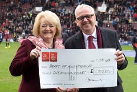 Hearts owner Ann Budge has received many donations from Stuart Wallace on behalf of FoH.