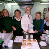 The RVS has been a welcome presence in hospitals for many years.  This is a 1998 picture from Edinburgh's Western General - left to right: Alice Read, Mary Adamson, John Burney, Margaret Pennycook and Mavis Thomson.  Picture: Julie Bull.