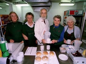The RVS has been a welcome presence in hospitals for many years.  This is a 1998 picture from Edinburgh's Western General - left to right: Alice Read, Mary Adamson, John Burney, Margaret Pennycook and Mavis Thomson.  Picture: Julie Bull.