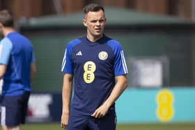 Hearts striker Lawrence Shankland was left out of the latest Scotland squad. Pic: SNS