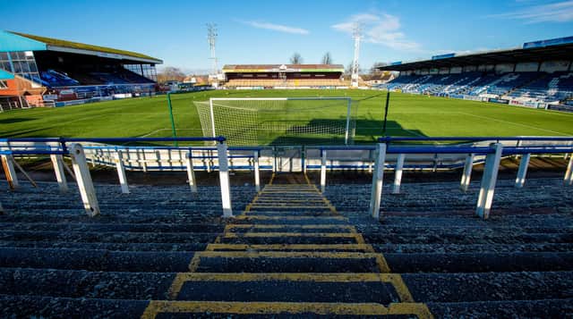 A genreal view of Queen of the South's Palmerston Park