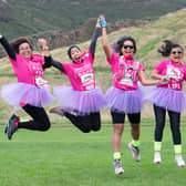 Cancer Research UK Race For Life at Holyrood Park, Edinburgh, Sunday October 10th, 2021.
Picture: Lesley Martin