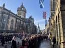 Lord Provost Robert Aldridge and First Minister Nicola Sturgeon led tributes to the fallen outside the City Chambers on Edinburgh's Royal Mile.