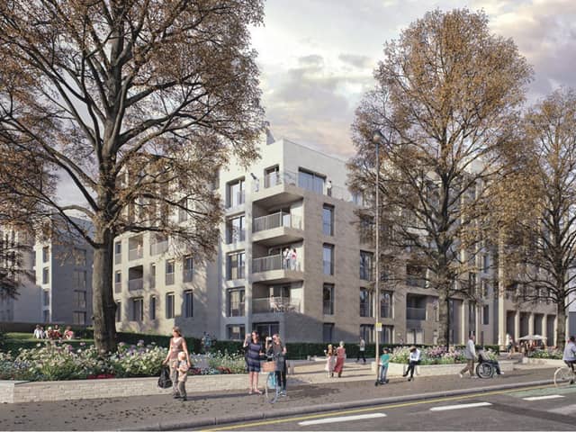 The development will see 600 new homes.   Image: Collective Architecture.