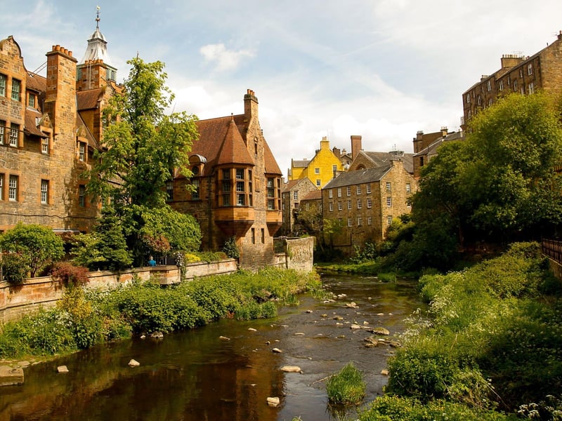 This 22 mile waterway runs from the Pentland Hills down to the shore at Leith, with a path following it all the way down, including through Dean Village (pictured). Photo by Scott Louden.
