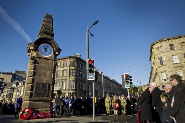 The Heart of Midlothian Football Club Haymarket Memorial Service of Remembrance in November 2013.