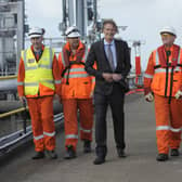 Sir Jim Ratcliffe pictured at the vast Ineos plant in Grangemouth. Picture: Andy Buchanan/AFP/Getty Images