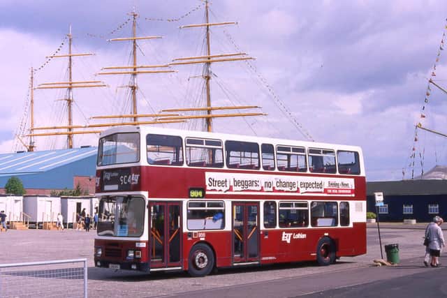 July 1995 and pop up LRT service 904 delvers visitors to the Tall Ships in Leith