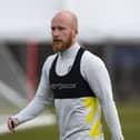 Liam Boyce is back training with Hearts as the Premiership prepares to kick-off. Pic: SNS