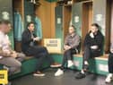 Jimmy Jeggo, Mikey Devlin, and Joe Newell of Hibs discuss mental health in football with Back Onside's David Cox and Lee Mair