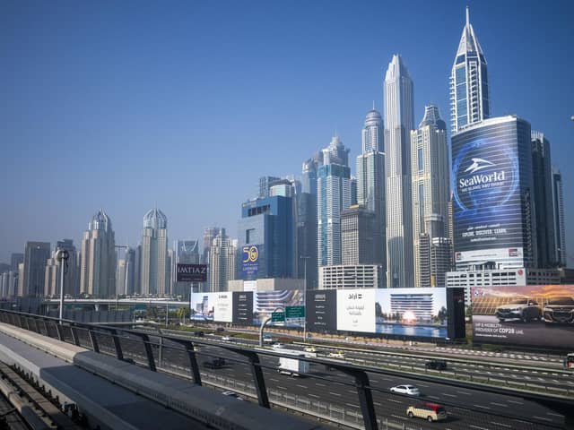 Dubai hosts the COP28 United Nations climate summit this week. (Photo by Jewel SAMAD / AFP) (Photo by JEWEL SAMAD/AFP via Getty Images)