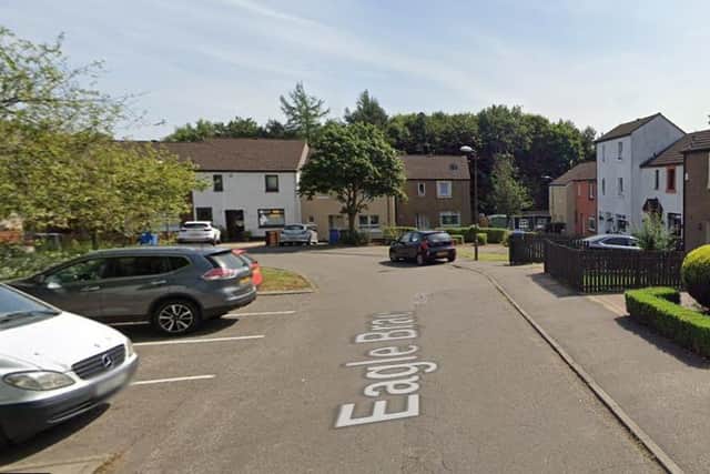 Police are appealing for information after a mystery woman was seen running barefoot through gardens in Eagle Brae, Ladywell, Livingston, early on Sunday morning.   Picture: Google.
